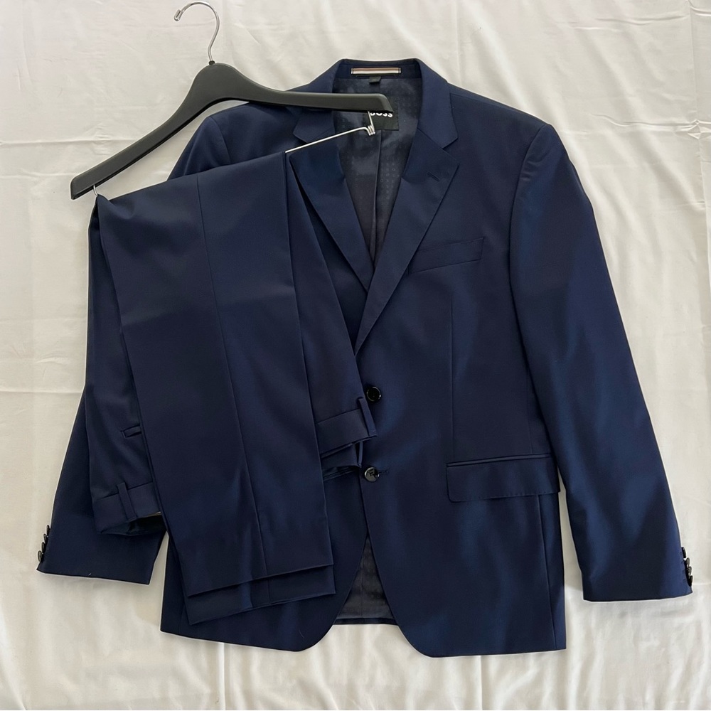 BOSS Men's Blue Suit